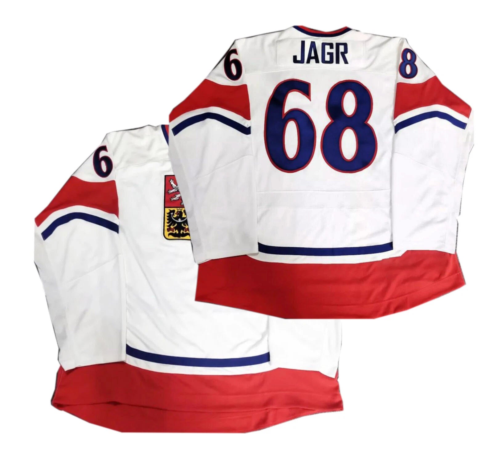 Retro Jagr #68 Hasek #39 Team Czech Hockey Jersey
