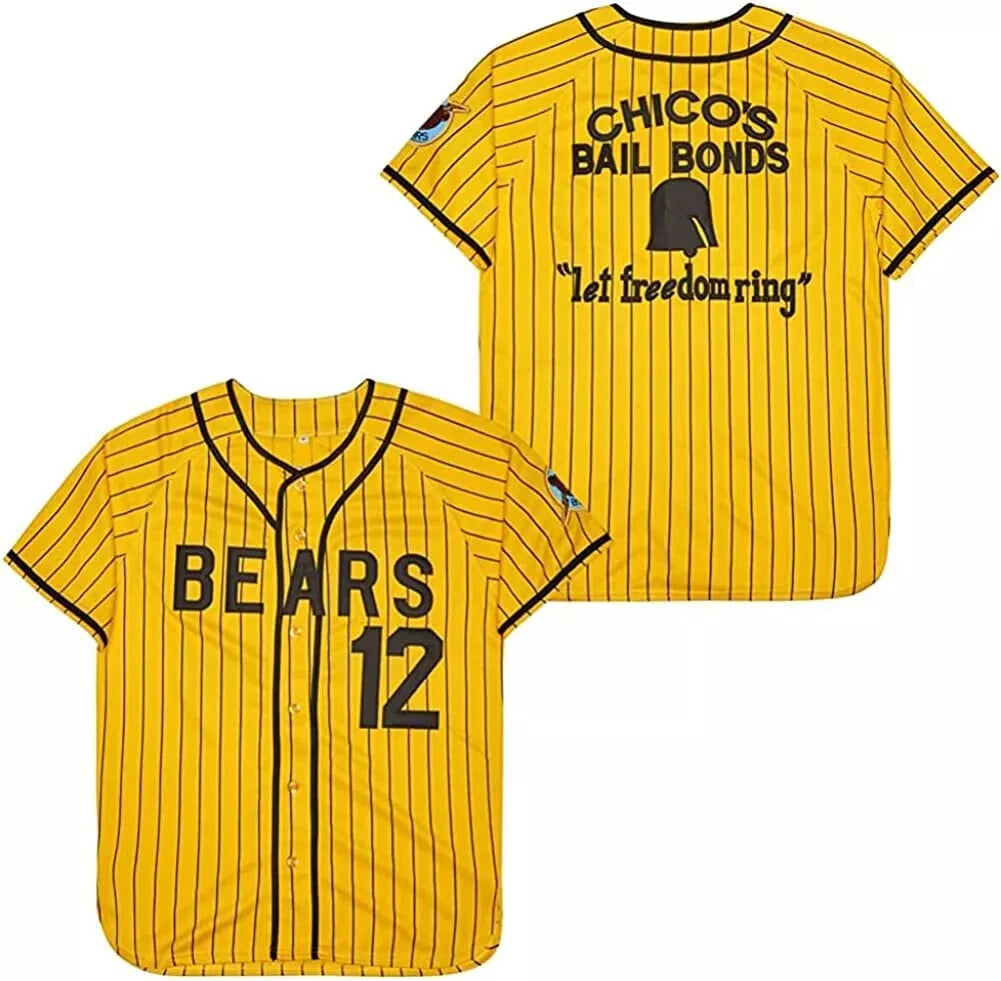 Bad News Bears #12 Tanner Boyle Baseball Jersey