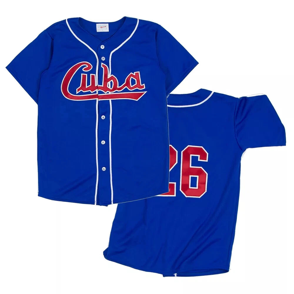 Retro 1989 Team Cuba #26 Baseball Jersey