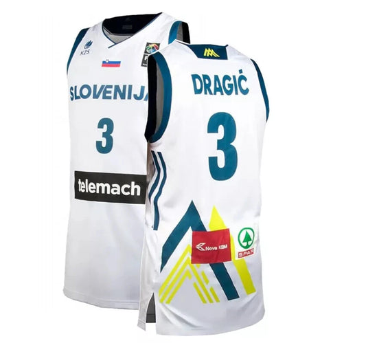 Throwback Dragić #3 Team Slovenija Basketball Jersey