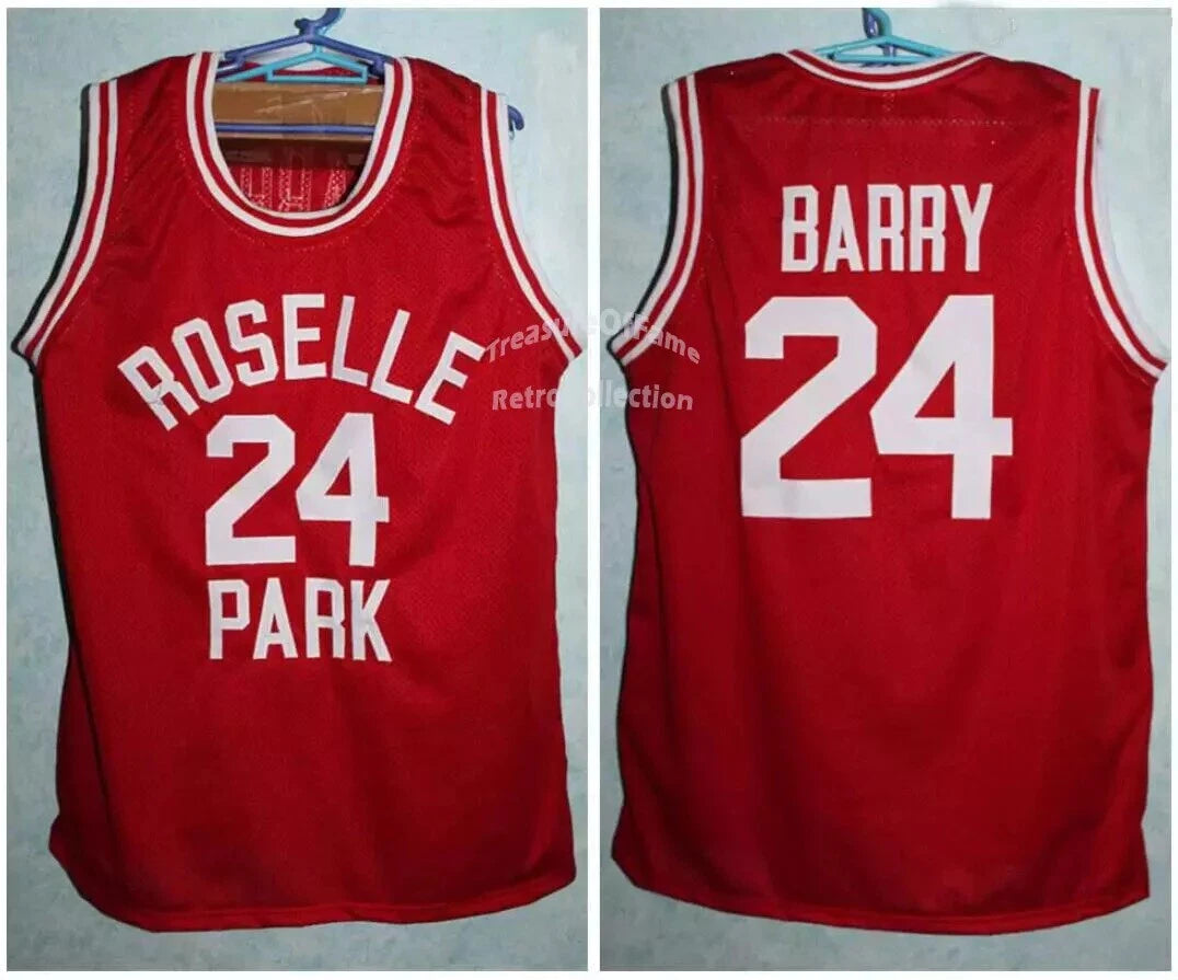 Throwback Barry #24 High School Basketball Jersey