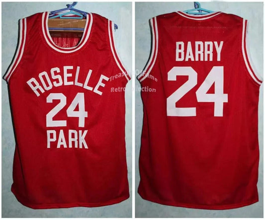 Throwback Barry #24 High School Basketball Jersey