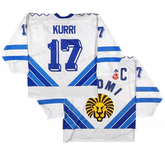 90's Kurri #17 Team Finland Hockey jersey