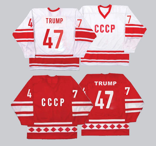 CCCP 47 Trump Hockey Jersey RUSSIAN