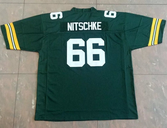 Retro Nitschke #66 Football Jerseys