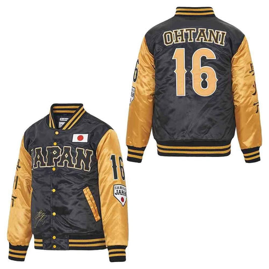 Vintage #16 Ohtani Japan Baseball Jacket All Embroidered