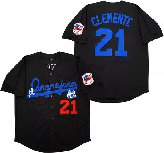 1951 Clemente #21 Santurce Baseball Jersey