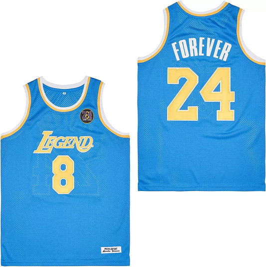 Throwback 1978-2020 Mamba 8&24 Legend Forever Basketball Jersey