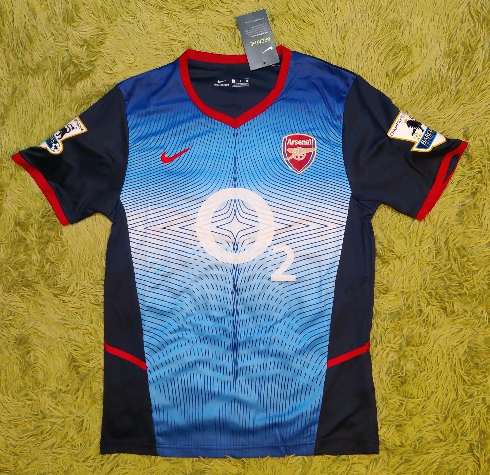 Arsenal FC Thierry Henry Away Navy Blue Retro Soccer Football Jersey