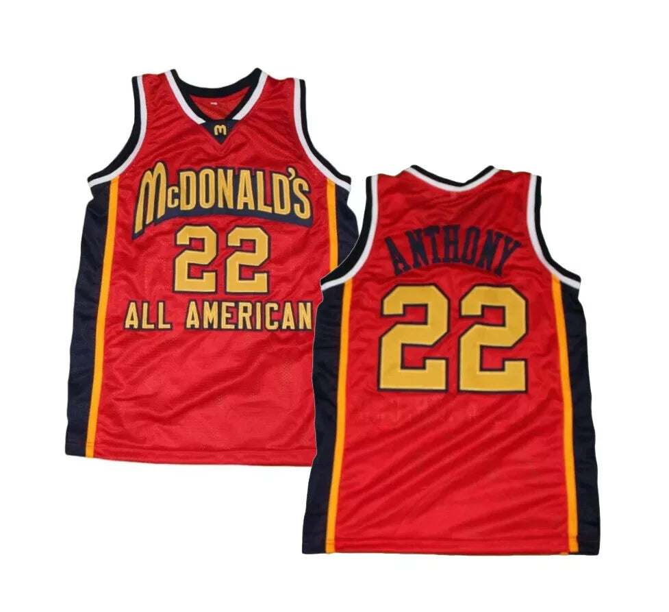 Throwback Anthony #22 McDonald's Basketball Jersye