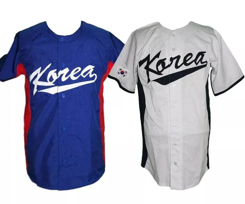 Throwback Team South Korea 추신수 Shin-Soo Choo #5 Baseball Jersey