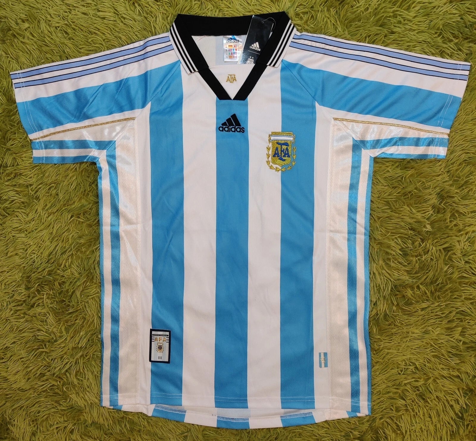 Argentina 1998/99 Home Batistuta #9 Retro Rare Soccer Futbol Jersey