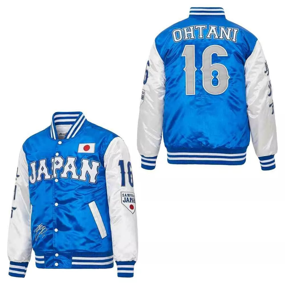 Vintage #16 Ohtani Japan Baseball Jacket All Embroidered