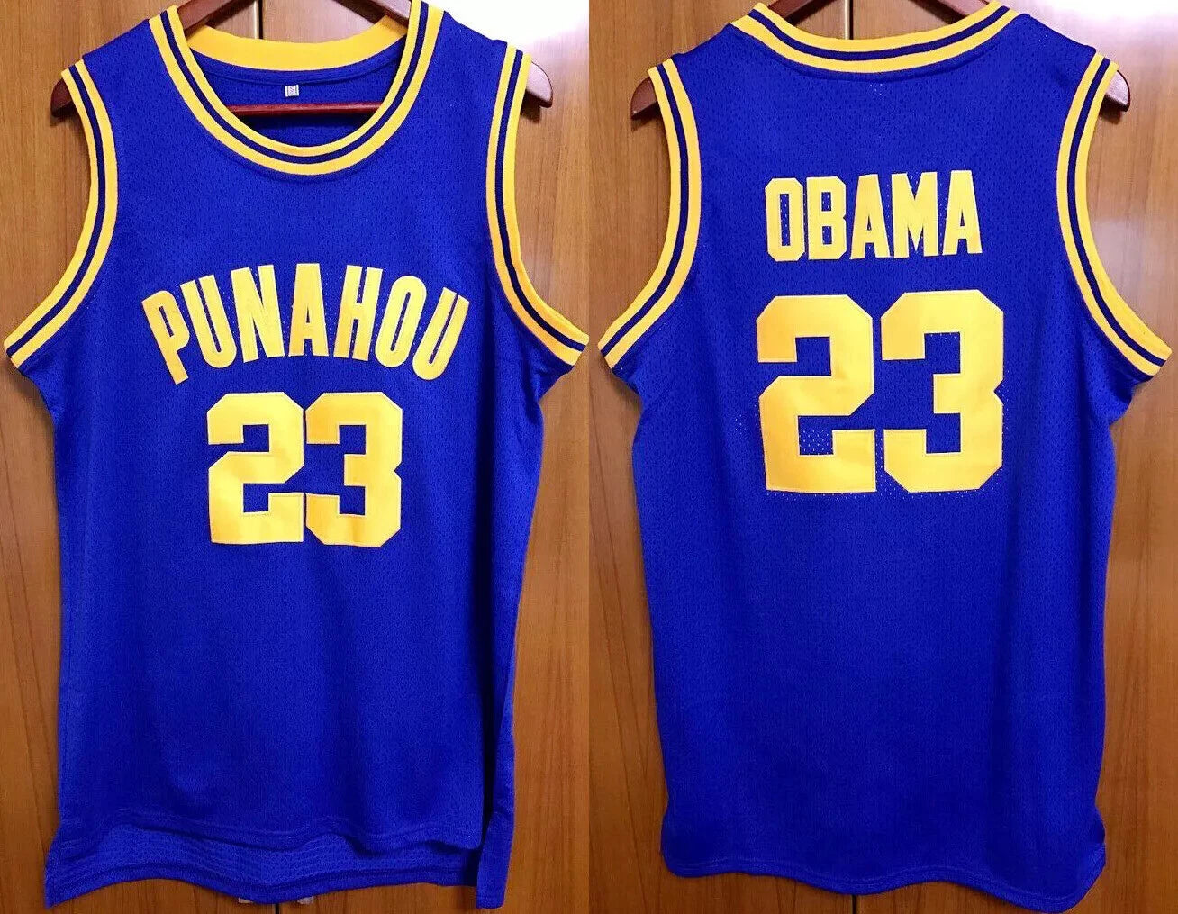 Throwback Obama #23 High School Basketball Jersey