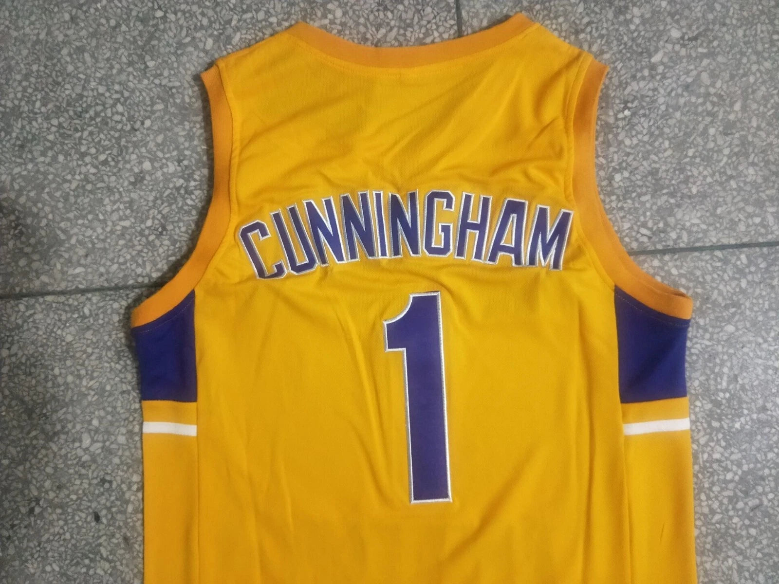 Throwback Cunningham #1 High School Basketball Jersey