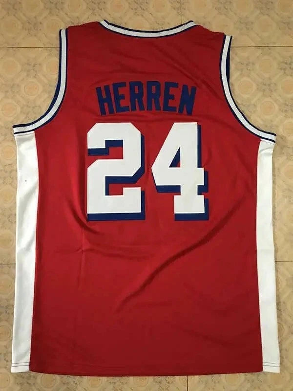 Throwback Herren #24 High School Basketball Jerseys