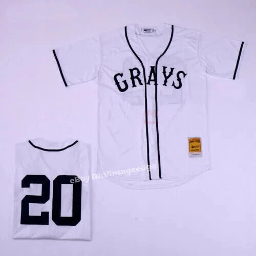 Throwback Grays #20 Gibson Baseball Jersey