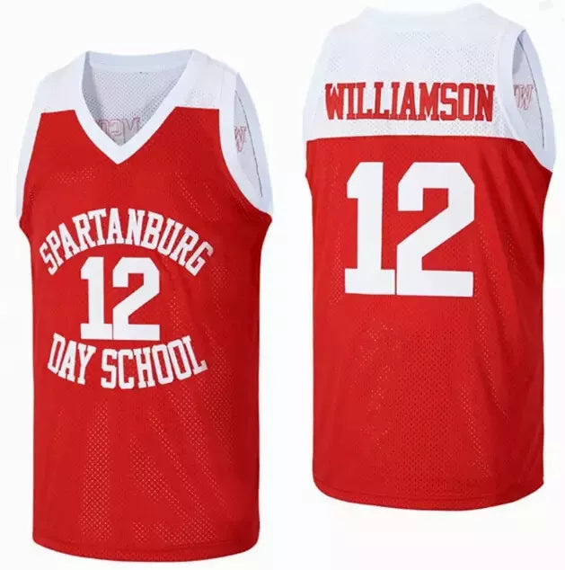 Throwback Williamson #12 High School Basketball Jersey