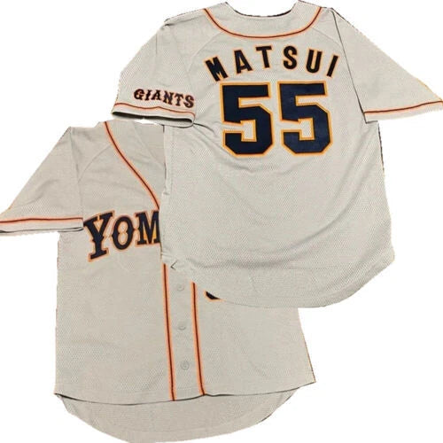 Throwback Matsui #55 Yomiuri Tokyo Baseball Jersey