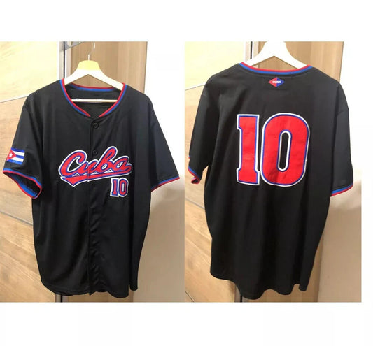 Cuban #10 Team Cuba Baseball Jersey