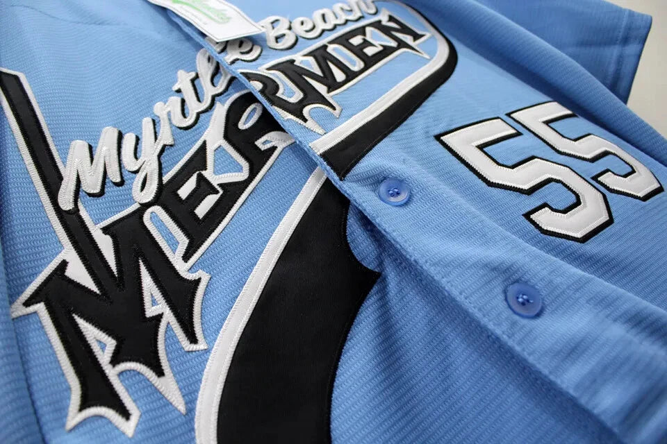 Powers #55 Myrtle Beach Mermen Baseball Jersey