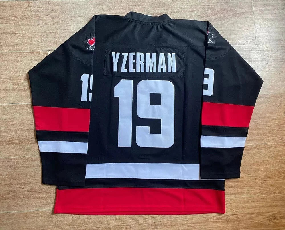 Throwback Yzerman #19 Team Canada Hockey Jersey