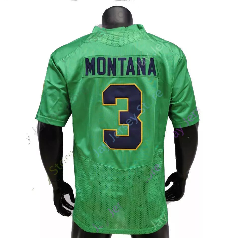 Throwback 1977 Montana #3 Football Jersey