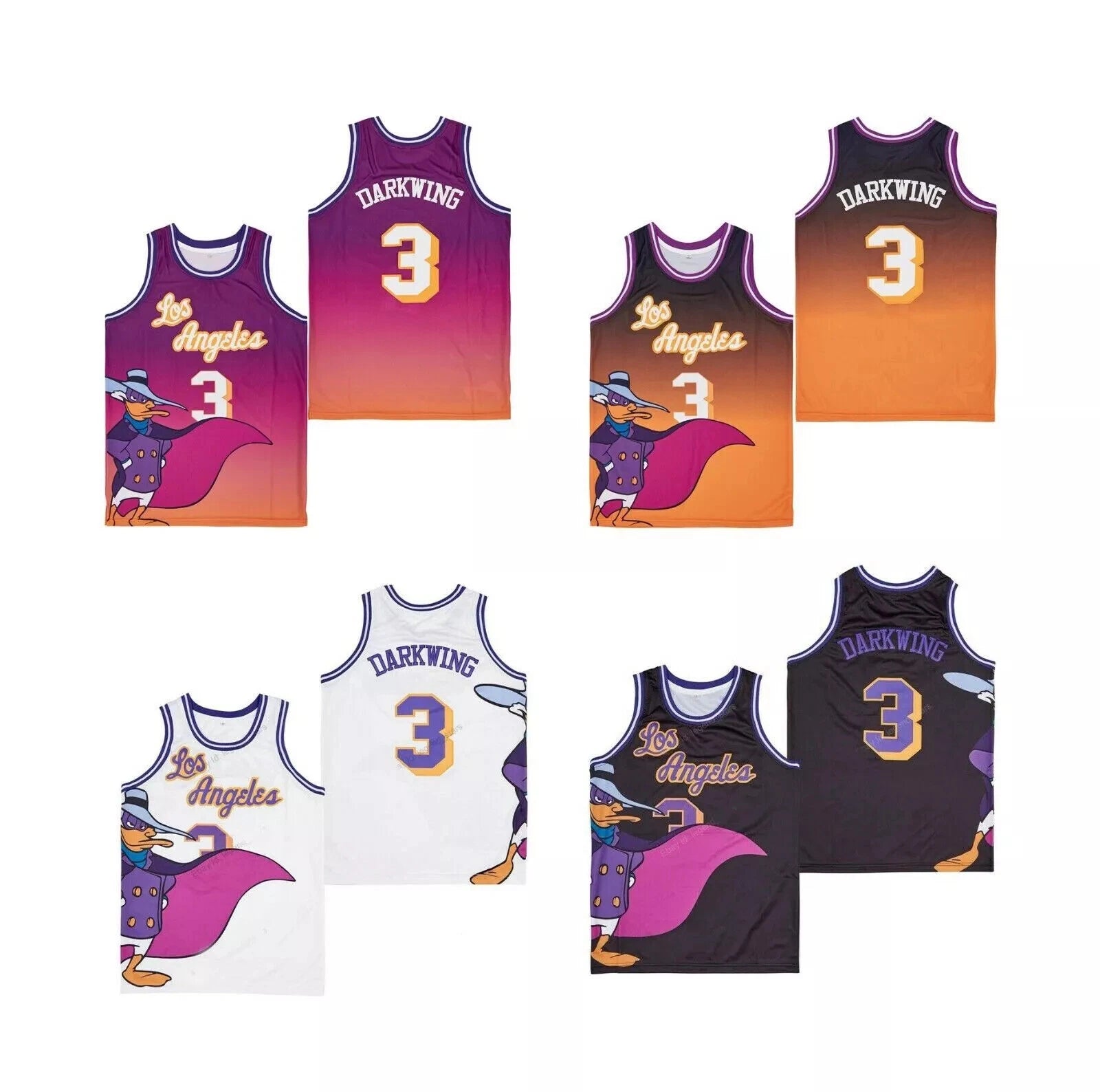 Los Angeles Darkwing #3 Basketball Jersey