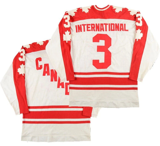 Throwback 70's J.C. Tremblay #3 Canada Hockey jersey